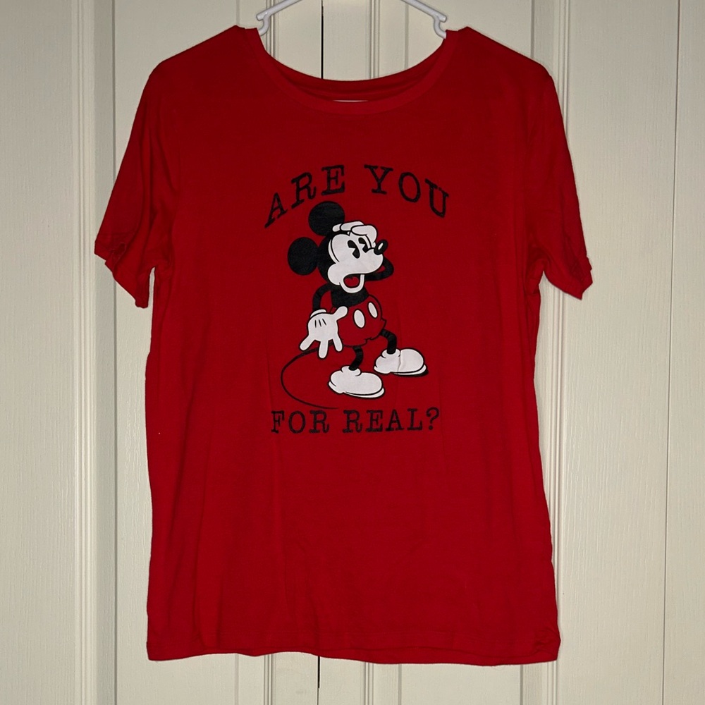 Women's Disney Mickey Mouse Funny T-Shirt | Size L